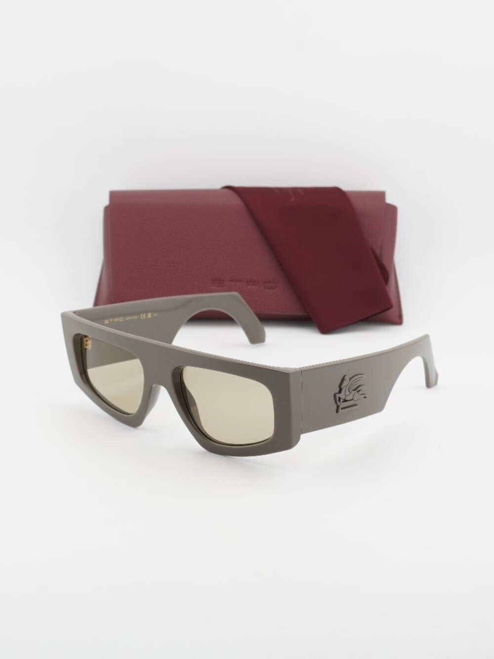 ETRO 0032/G/S 079U QT Geometric Sunglasses - Mud / Green